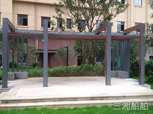 小區(qū)門(mén)頭及休息廊架